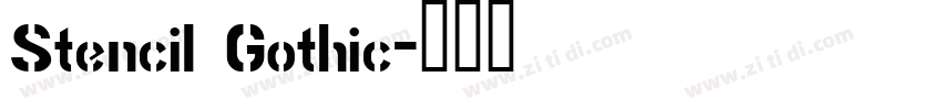 Stencil Gothic字体转换
